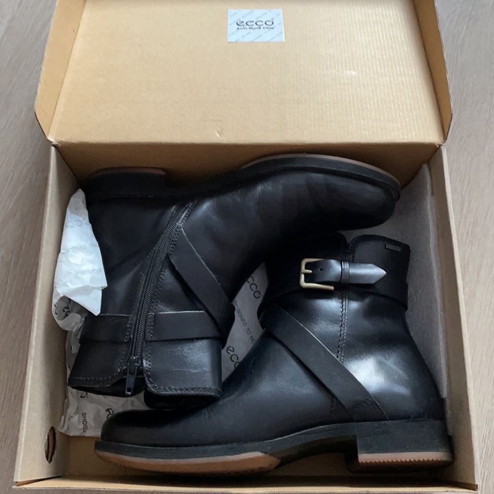 Black ankle boots